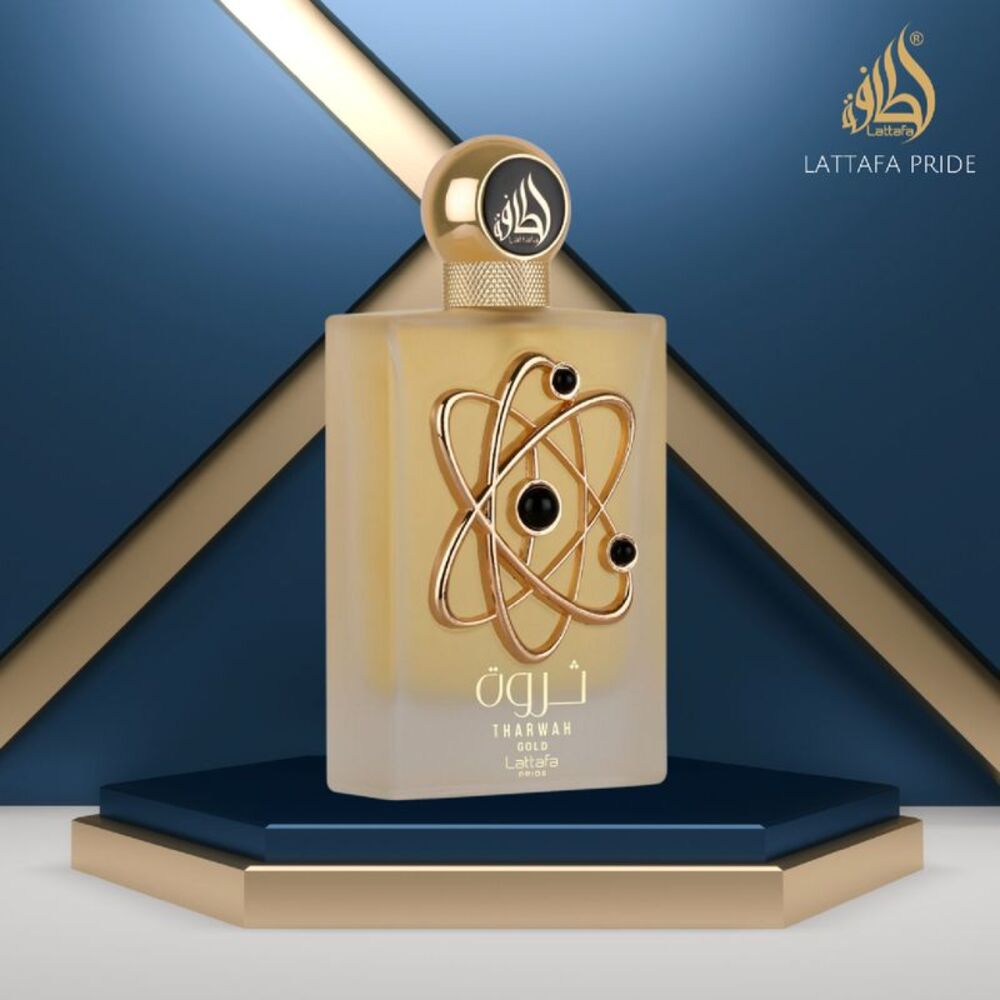 Lattafa THARWAH GOLD 3.4 oz / 100 ml Eau De Parfum Spray - Unisex - New - Picture 4 of 4